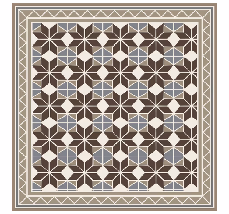 Roller blind for living room with rustic starburst pattern - TenStickers
