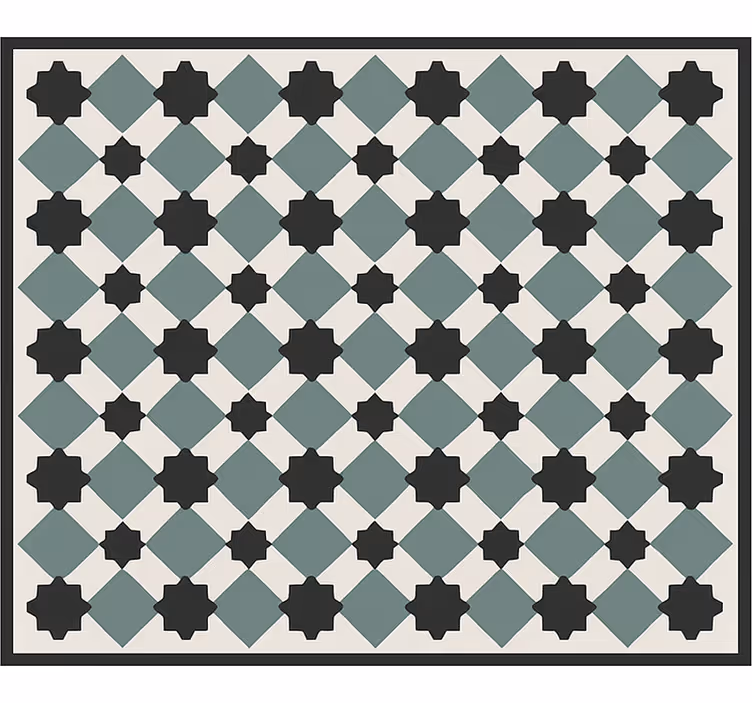 Roller blind for living room vintage star design - TenStickers