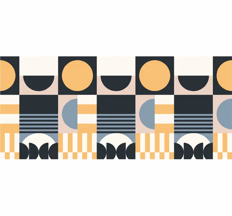 Roller blind for living room abstract modern design - TenStickers