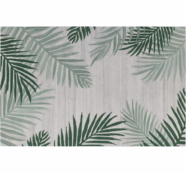 Big palm leaves roller blind for living room - TenStickers