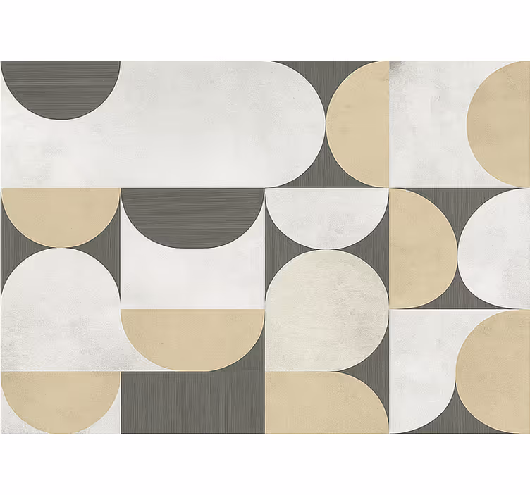 Abstract geometrics roller blind for living room - TenStickers