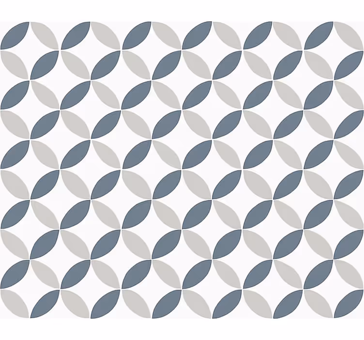 White and grey circles roller blind for living room - TenStickers