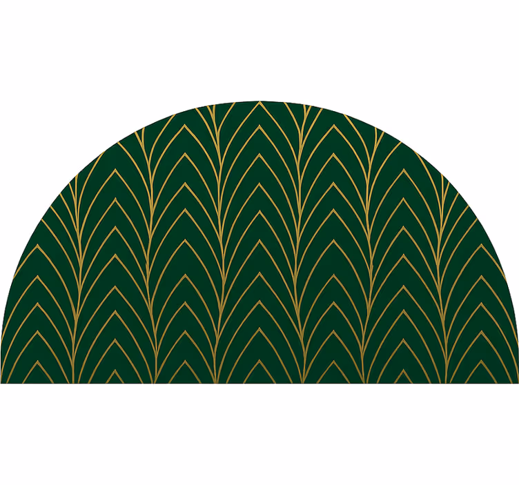 Green and golden leaves bedroom roller blind - TenStickers