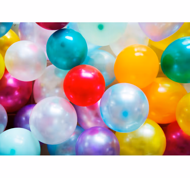 Kids roller blind colorful balloon mural - TenStickers