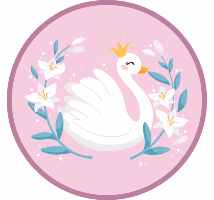 Kids roller blind swan queen - TenStickers