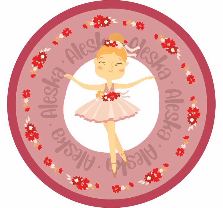 Kids roller blind funny ballerina princess - TenStickers