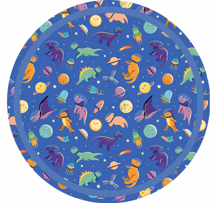 Kids roller blind dinosaurs in space pattern - TenStickers