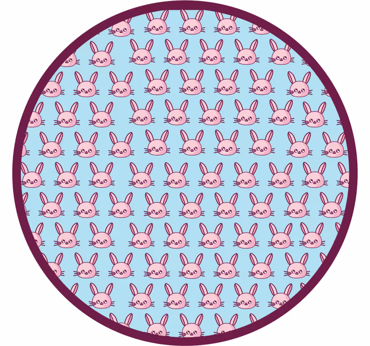 Kids roller blind anime rabbits design - TenStickers