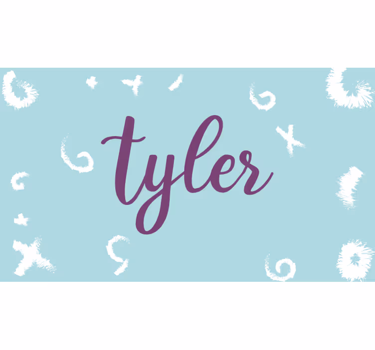 Kids roller blind with doodled personalized name - TenStickers
