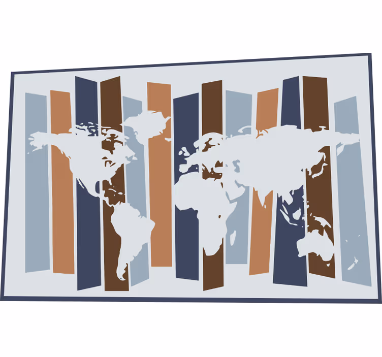 Kids roller blind in nordic colors - TenStickers