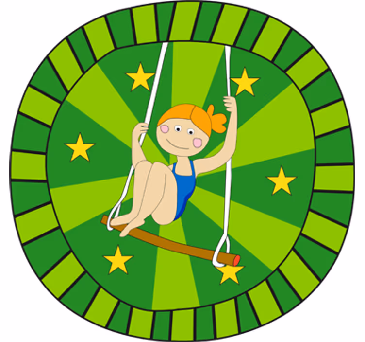 Kids roller blind berta in the circus - TenStickers