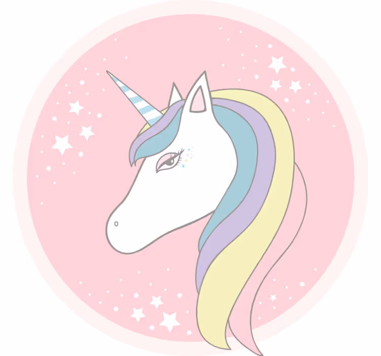 Kids roller blind fabulous cartoon unicorn - TenStickers