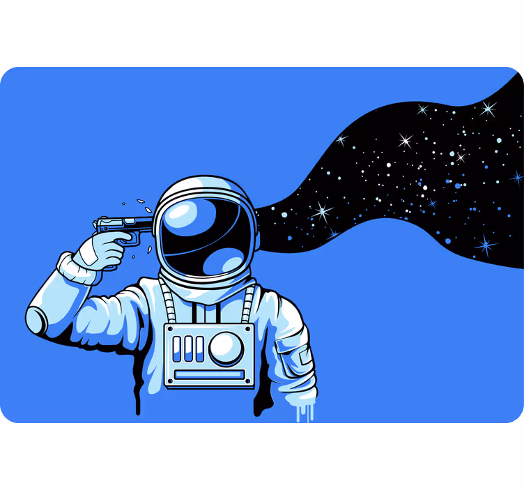 Kids roller blind astronauts under pressure - TenStickers