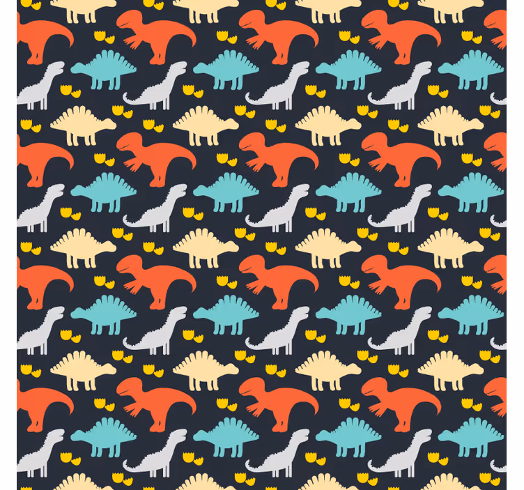 Kids roller blind dinosaur pattern for children - TenStickers