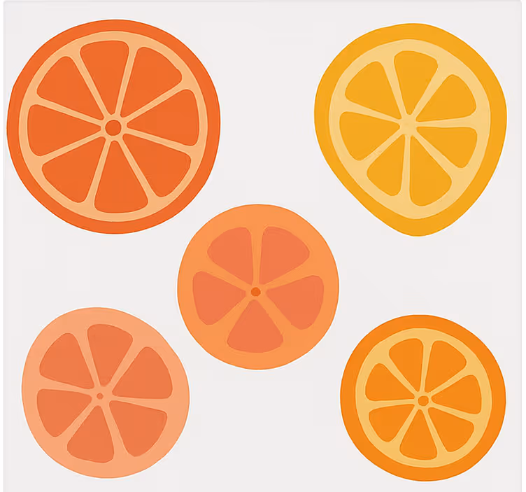 Citrus fruit roller blind - TenStickers