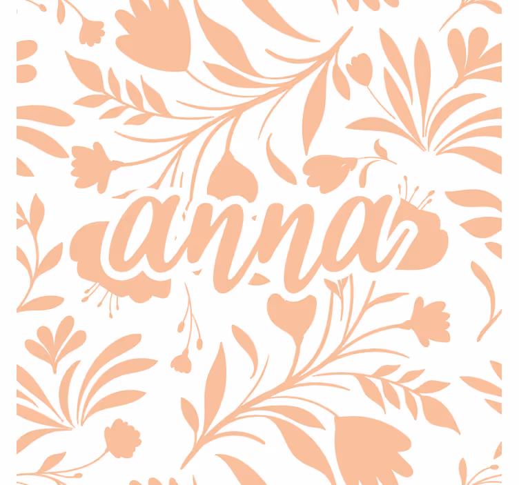 Kids roller blind in pink vintage leaves pattern - TenStickers