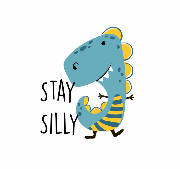 Kids roller blind nordic dinosaur stay playful - TenStickers
