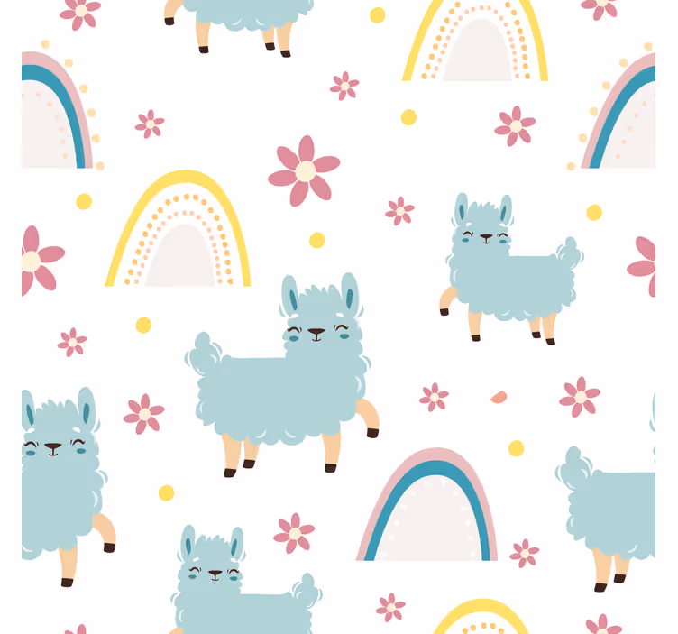 Kids roller blind funny sheep unicorn pattern - TenStickers