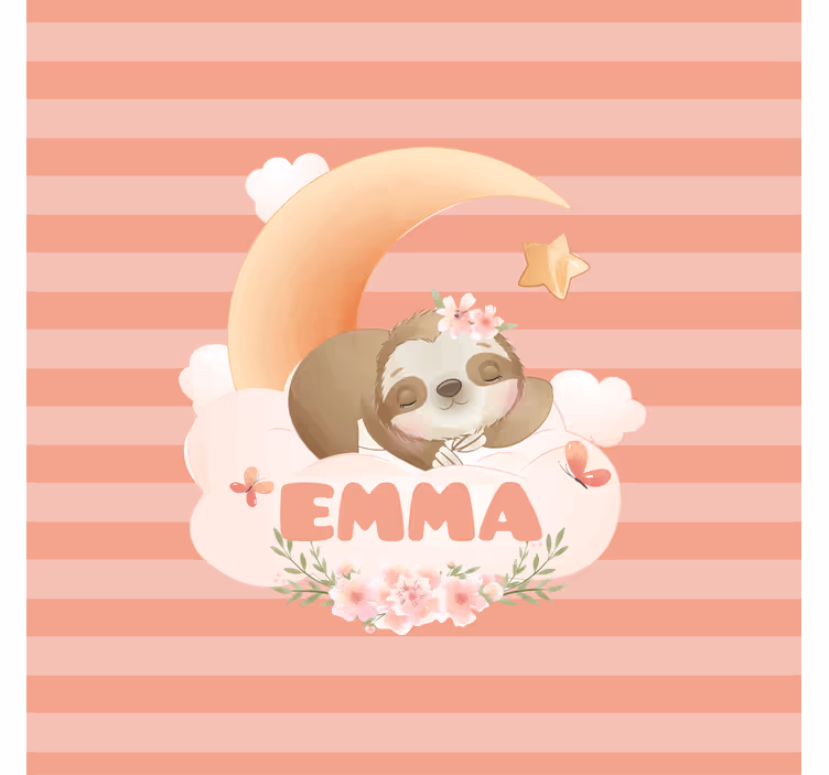 Kids roller blind cute sloth animal design - TenStickers