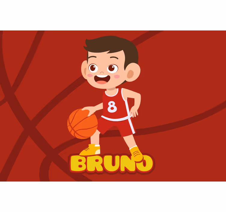 Kids roller blind featuring a basketball player - TenStickers