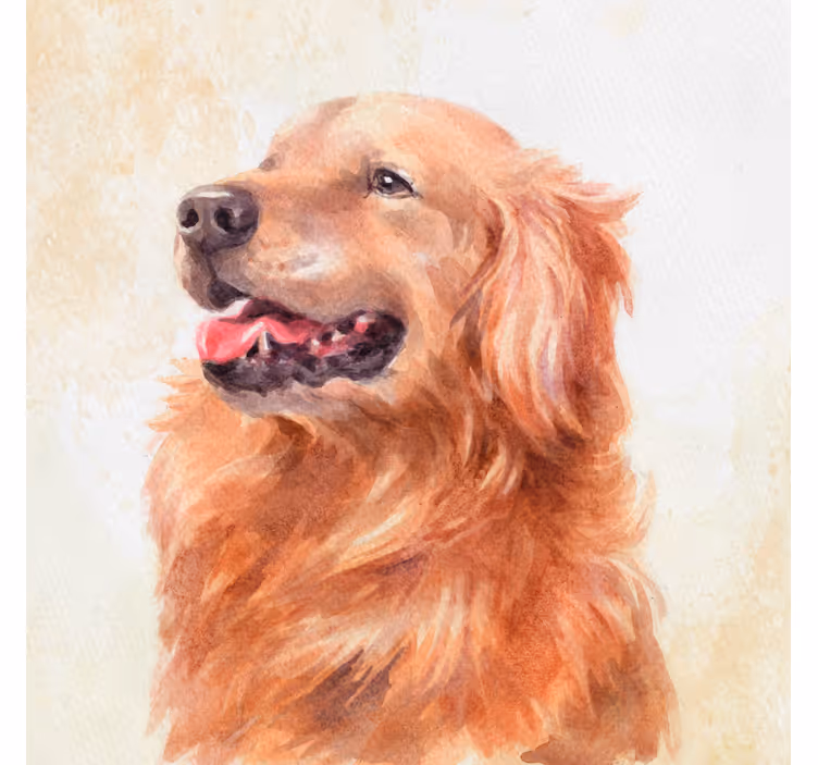 Kids roller blind watercolor style dog - TenStickers