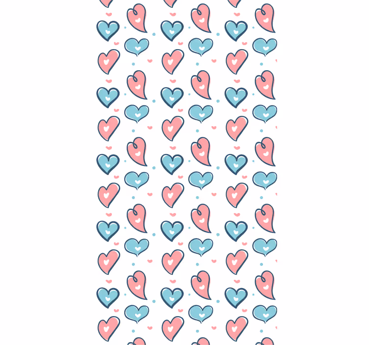 Kids roller blind heart pattern - TenStickers