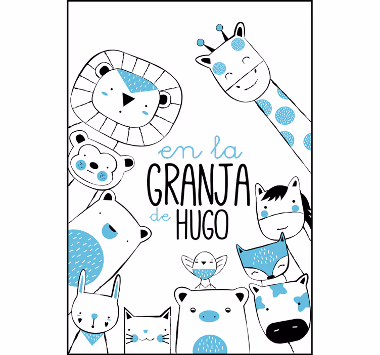 Kids roller blind on pepito's farm - TenStickers