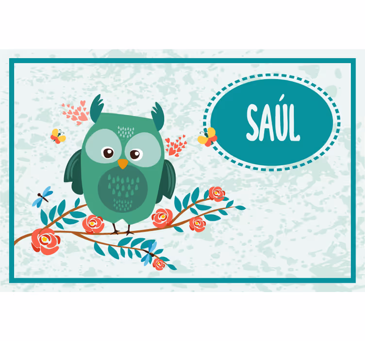 Kids roller blind for children with customizable owls - TenStickers