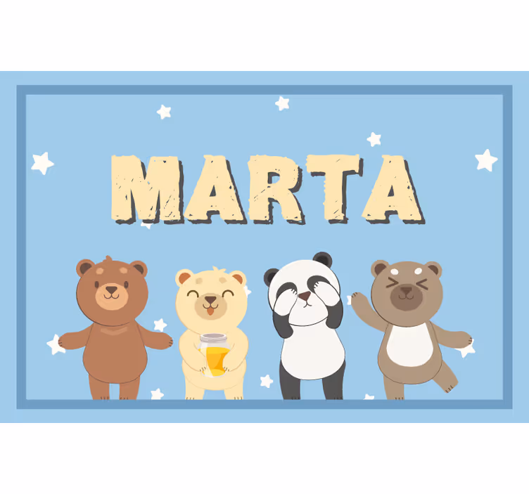 Kids roller blind adorable bear customizable - TenStickers