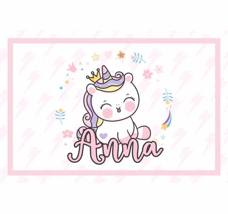 Kids roller blind pretty baby unicorn - TenStickers