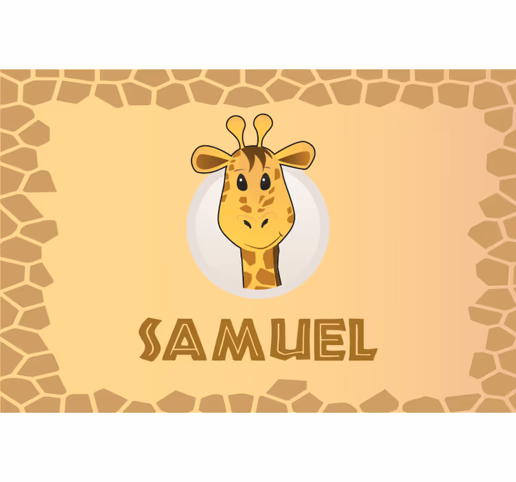 Kids roller blind personalized name design - TenStickers