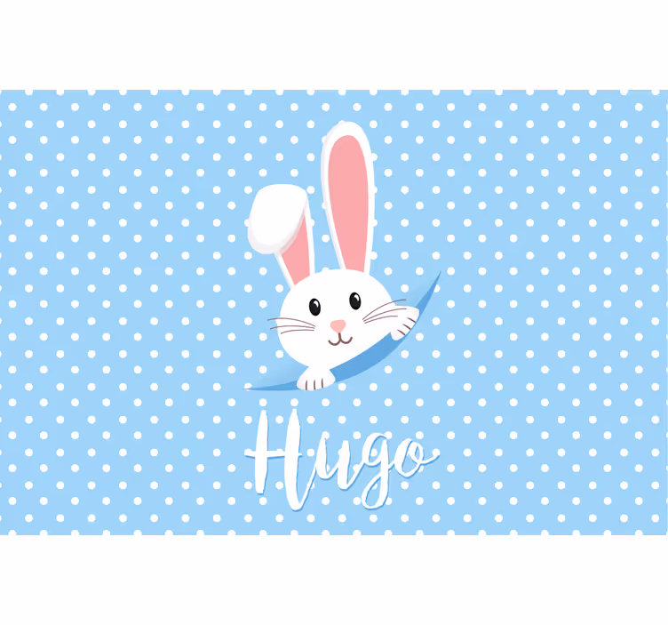 Kids roller blind cute bunny design for boys - TenStickers