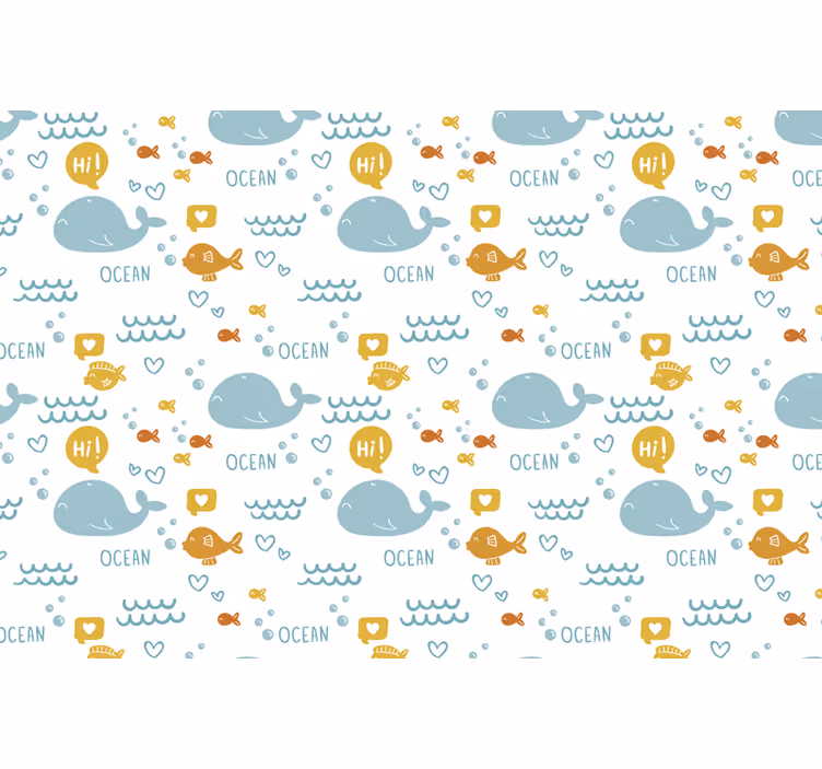Kids roller blind colorful and joyful ocean - TenStickers