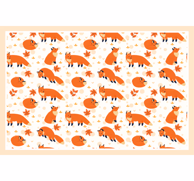 Kids roller blind beautiful foxes - TenStickers