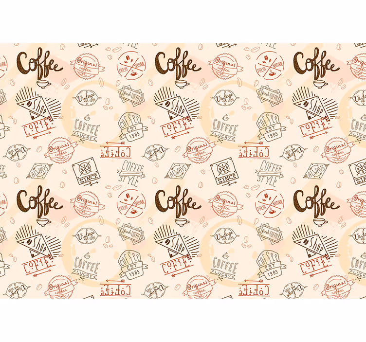 Roller blind for kitchen window coffee kitchen poster - TenStickers