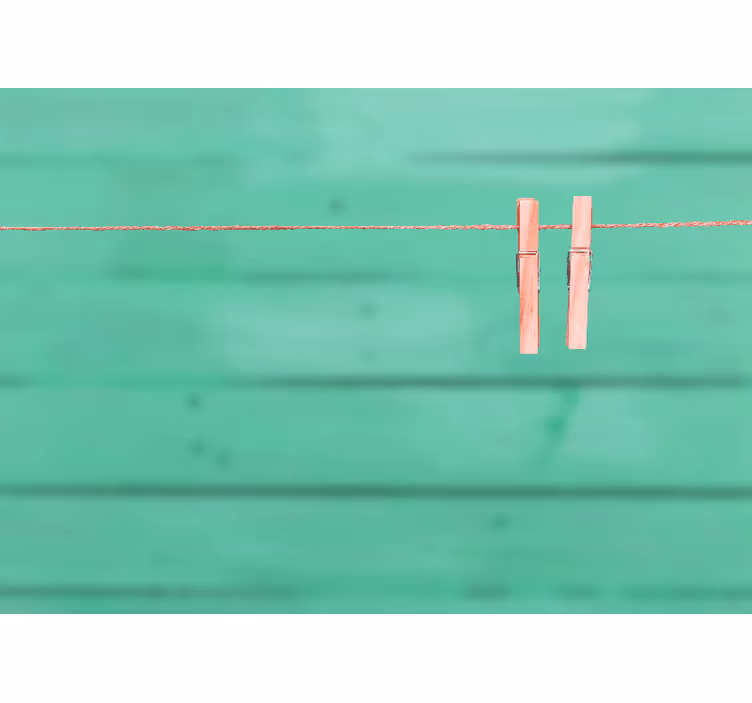 Roller blind for kitchen window laundry clips - TenStickers