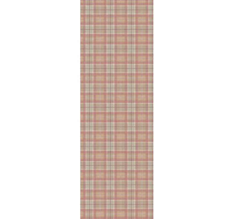Roller blind for kitchen window tartan fridge vinyl - TenStickers