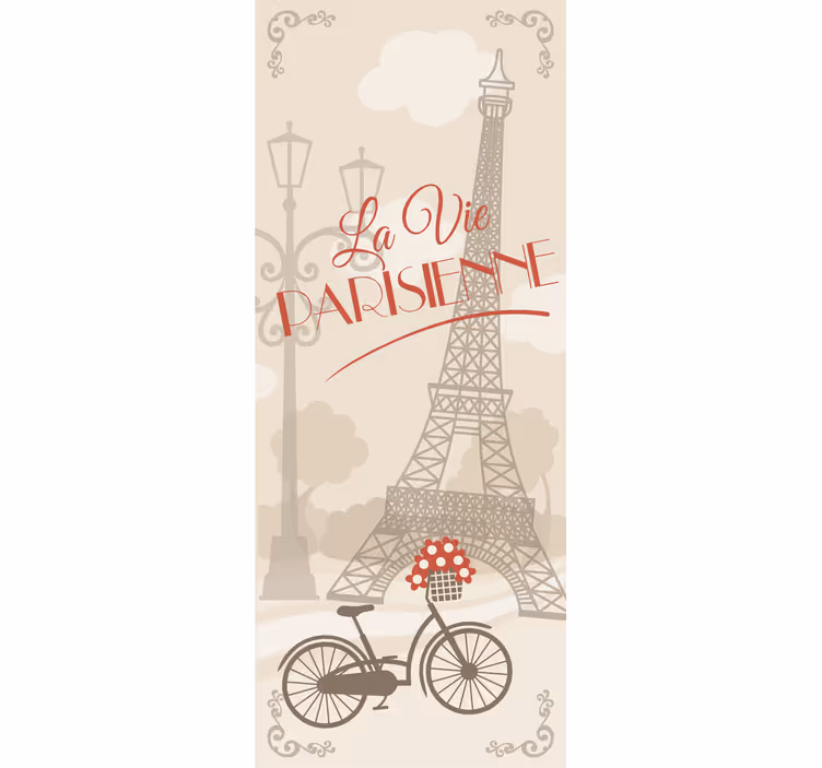 Roller blind for kitchen window parisian life - TenStickers