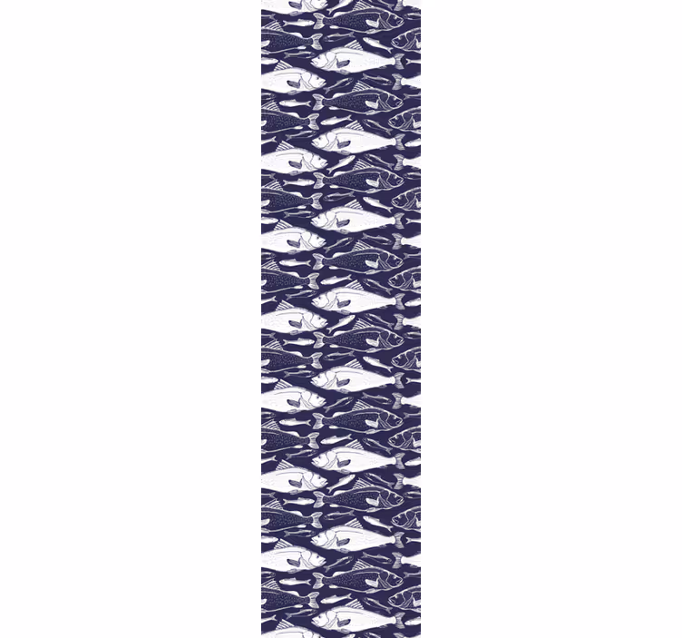 Roller blind for kitchen window undersea fish design - TenStickers