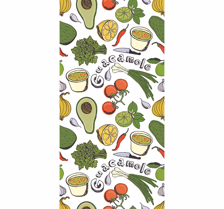 Roller blind for kitchen window mexican fruit decor - TenStickers