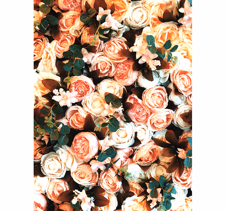 Roller blind for kitchen window bouquet of roses - TenStickers