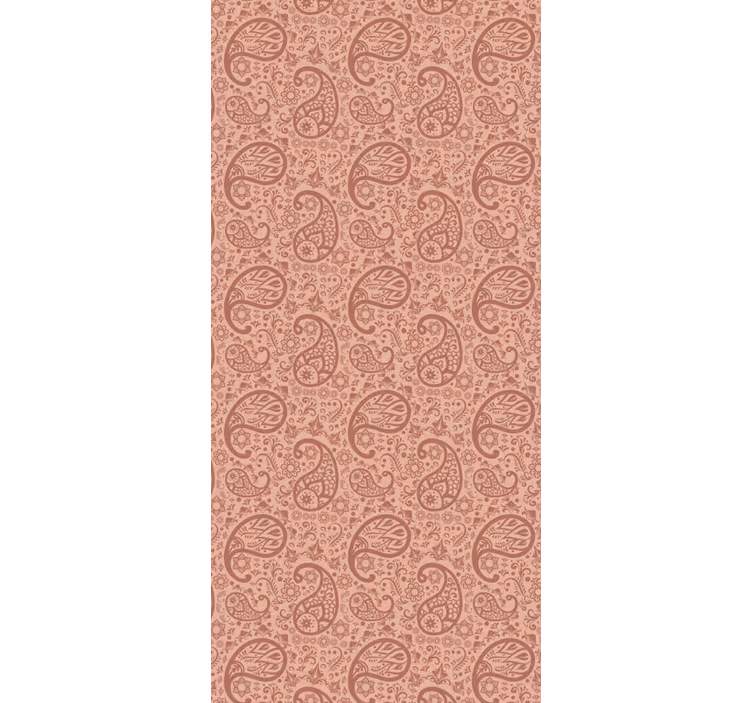 Roller blind for kitchen window paisley pattern design - TenStickers