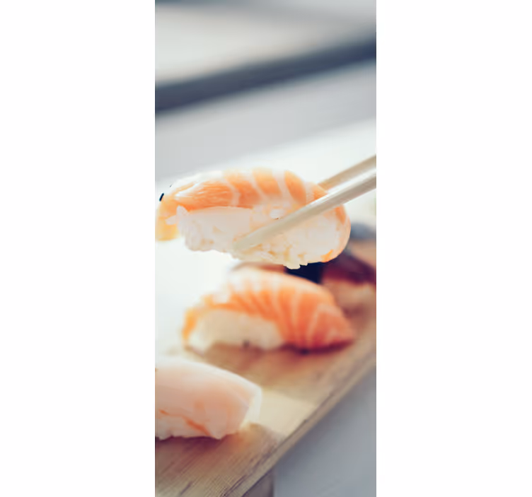 Roller blind for kitchen window sushi style - TenStickers