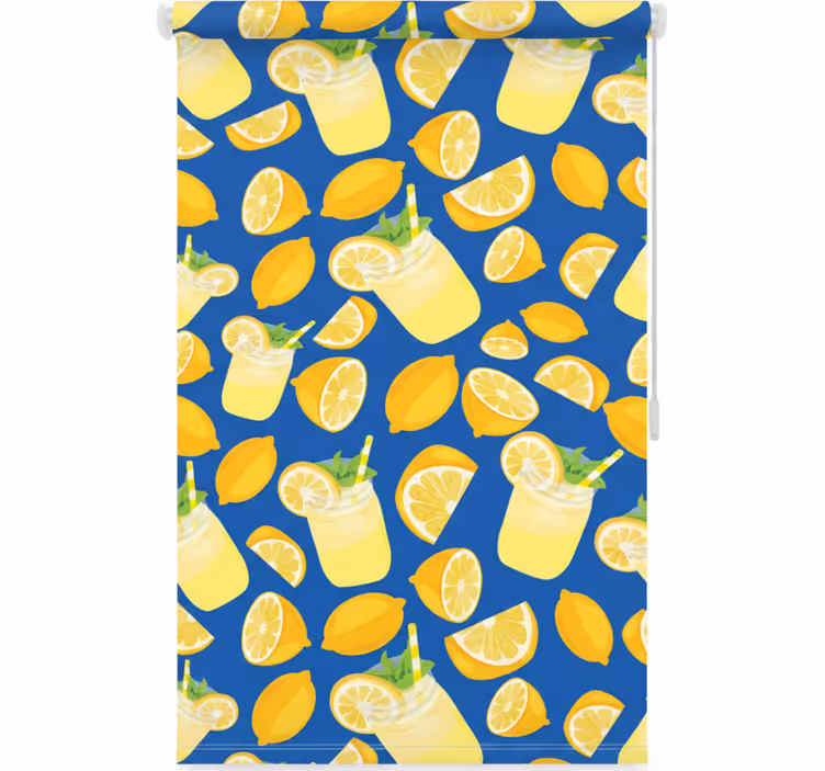 Roller blind for kitchen window lemon juice fridge - TenStickers