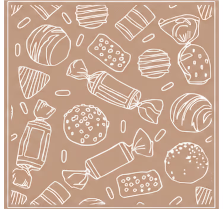 Azulejo caramelos roller blind for kitchen window - TenStickers