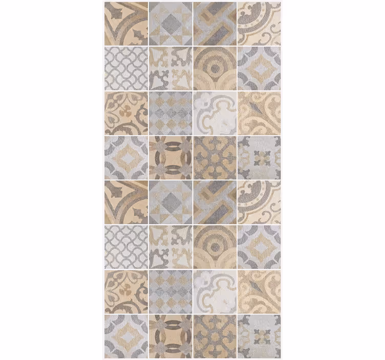 Roller blind for kitchen window cement orange - TenStickers