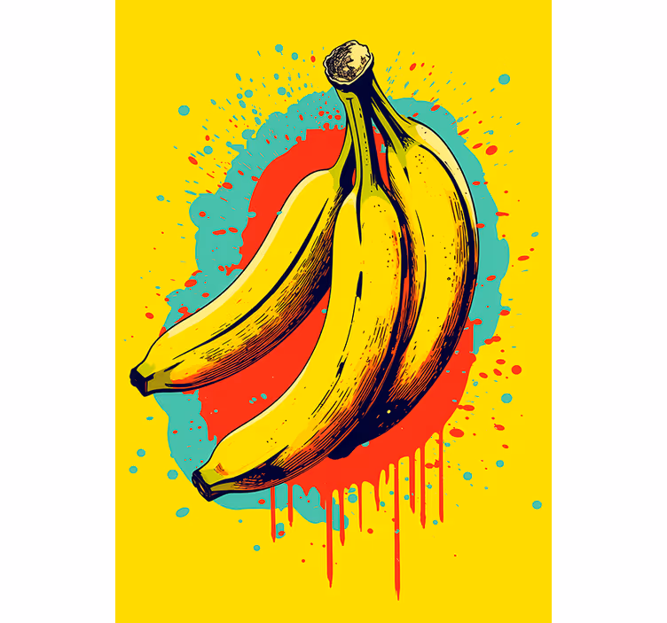 Three bananas roller blind for kitchen window - TenStickers