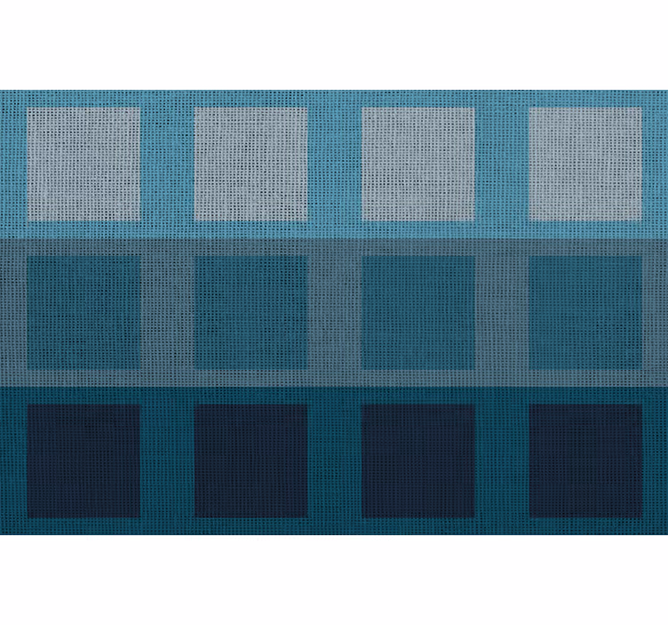 Blue roller blind modern blue patterned table mat - TenStickers