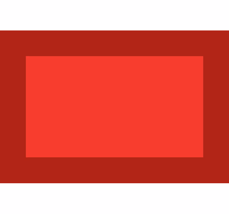 Red roller blind with dark red sides and lighter center - TenStickers
