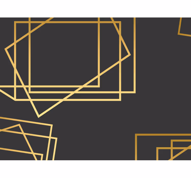 Black roller blind rectangles and squares - TenStickers